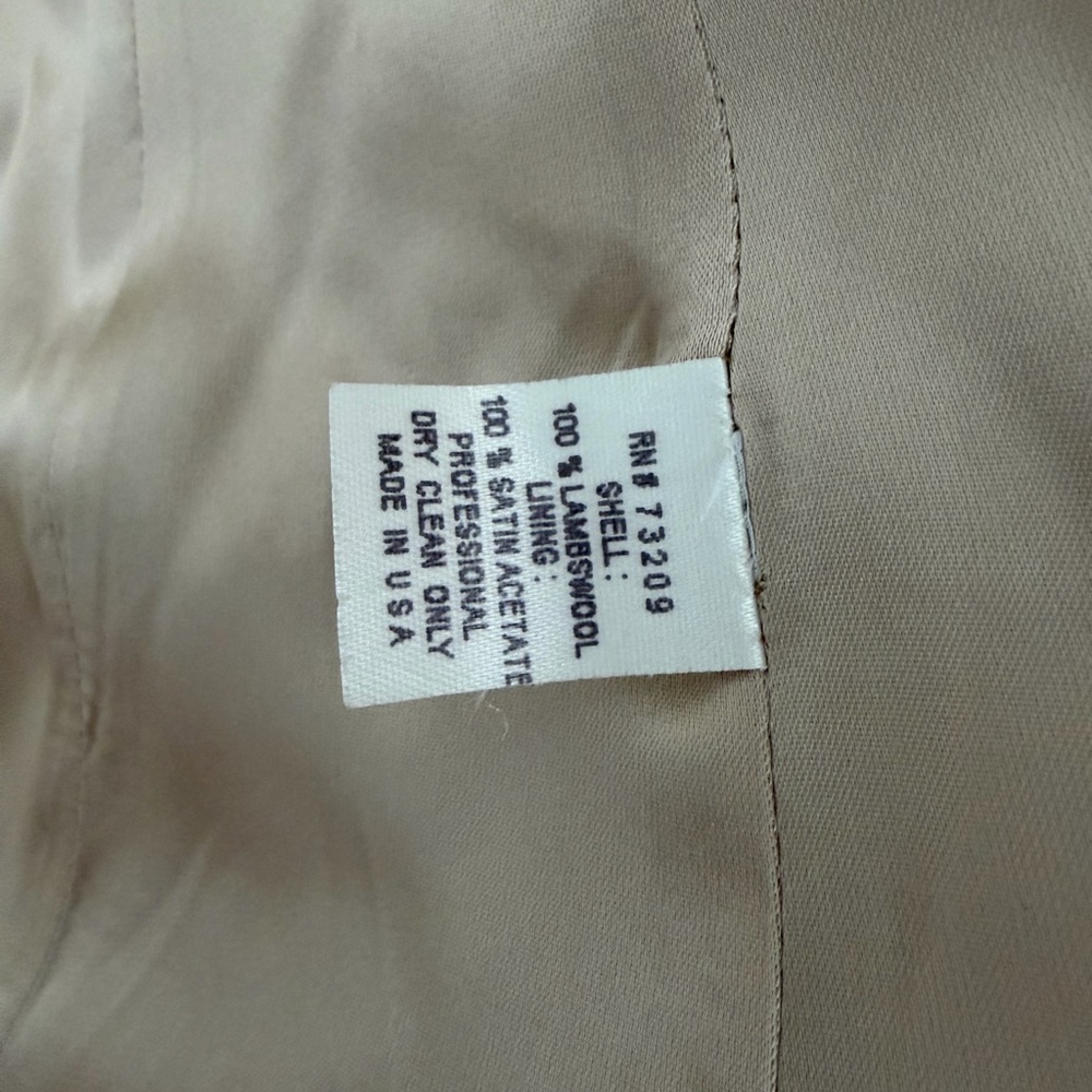 ESTATE SALE:  Shadow Fox Fur Trimmed Coat - Picture 6 of 7